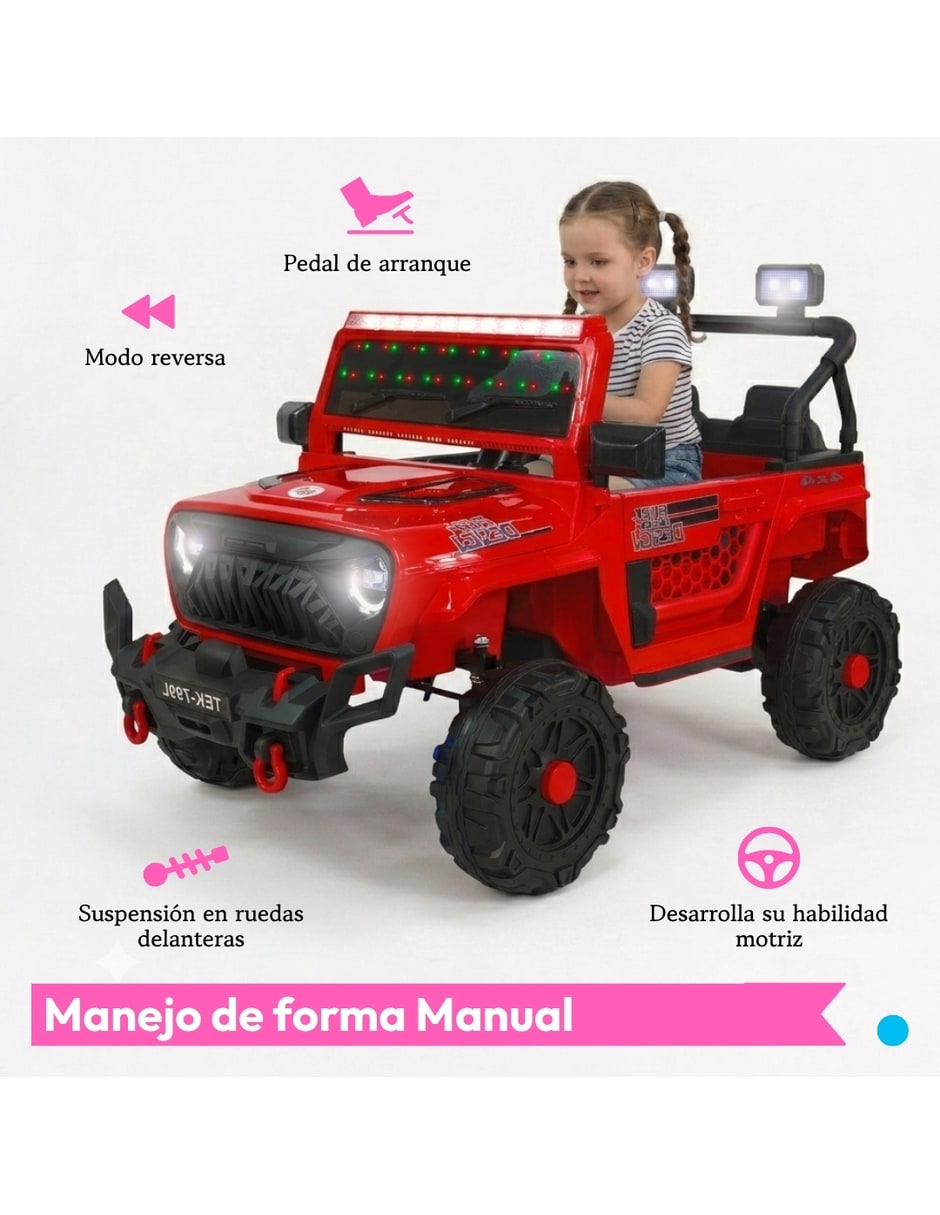 Automóvil montable montable con control remoto Montables eléctricos de Recargable para Preescolar Unisex 3