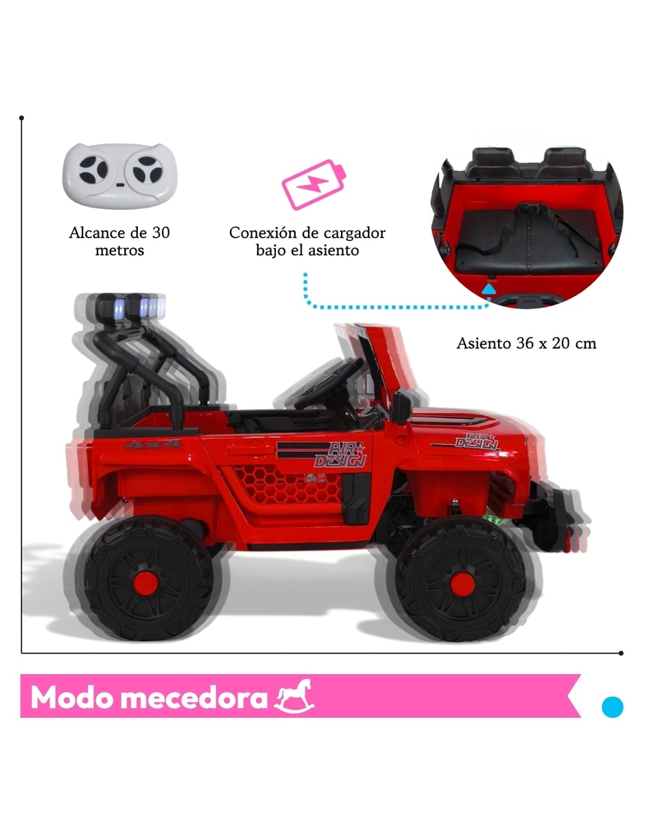 Automóvil montable montable con control remoto Montables eléctricos de Recargable para Preescolar Unisex 4