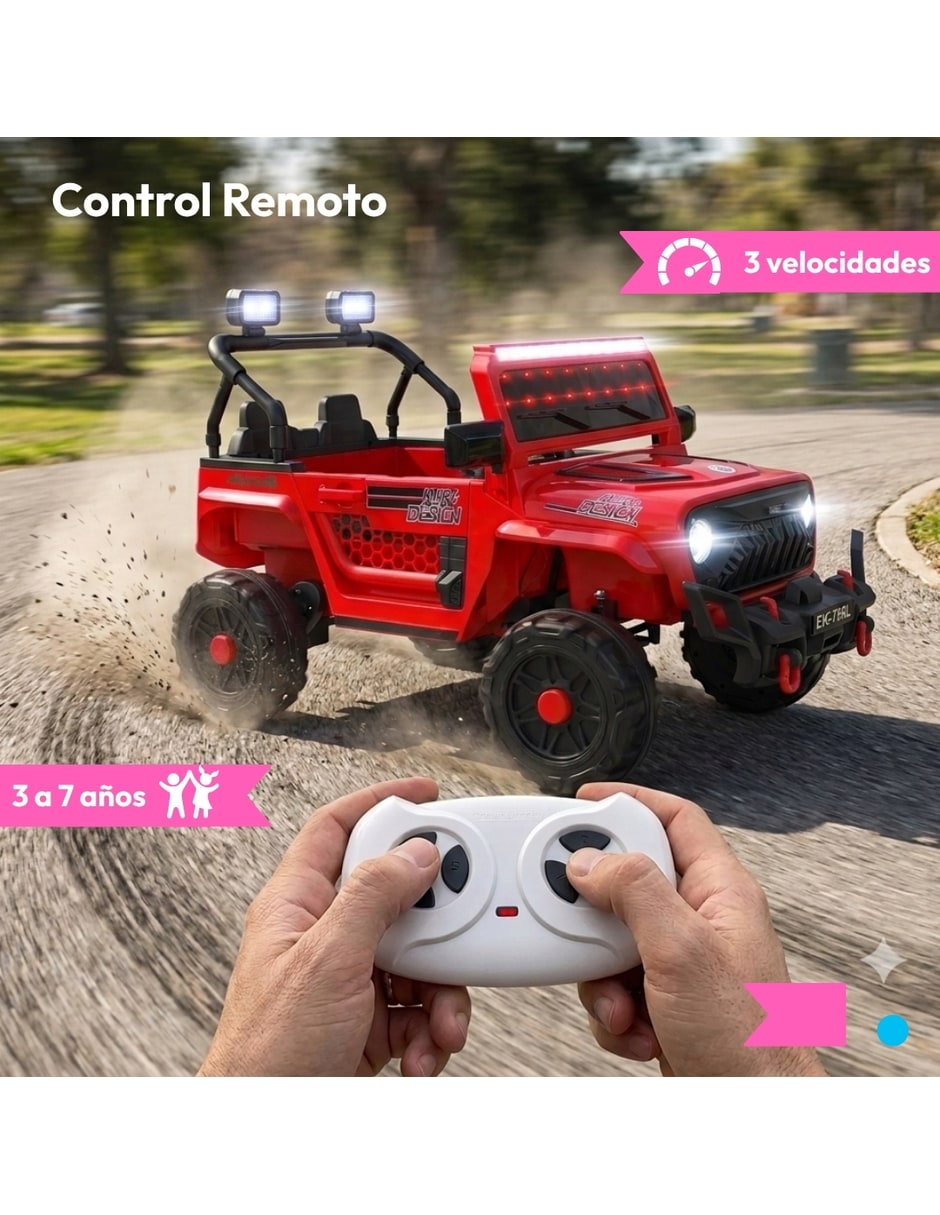 Automóvil montable montable con control remoto Montables eléctricos de Recargable para Preescolar Unisex 7