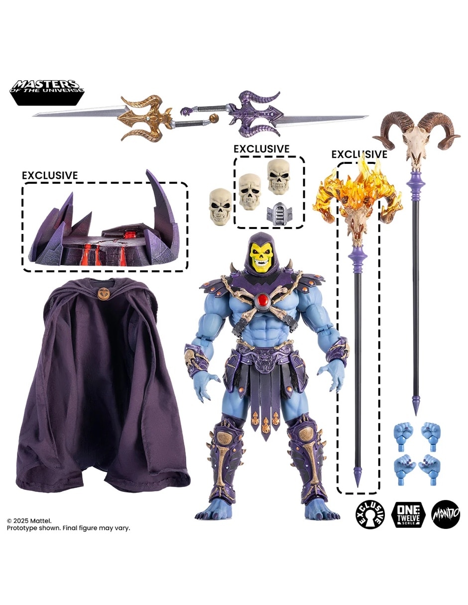 Figura de colección articulada masters of the universe skeletor limitada 3