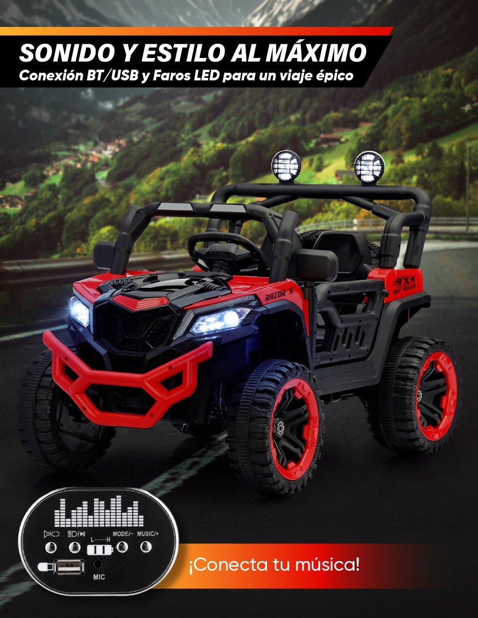 Automóvil montable montable con control remoto de recargable unisex