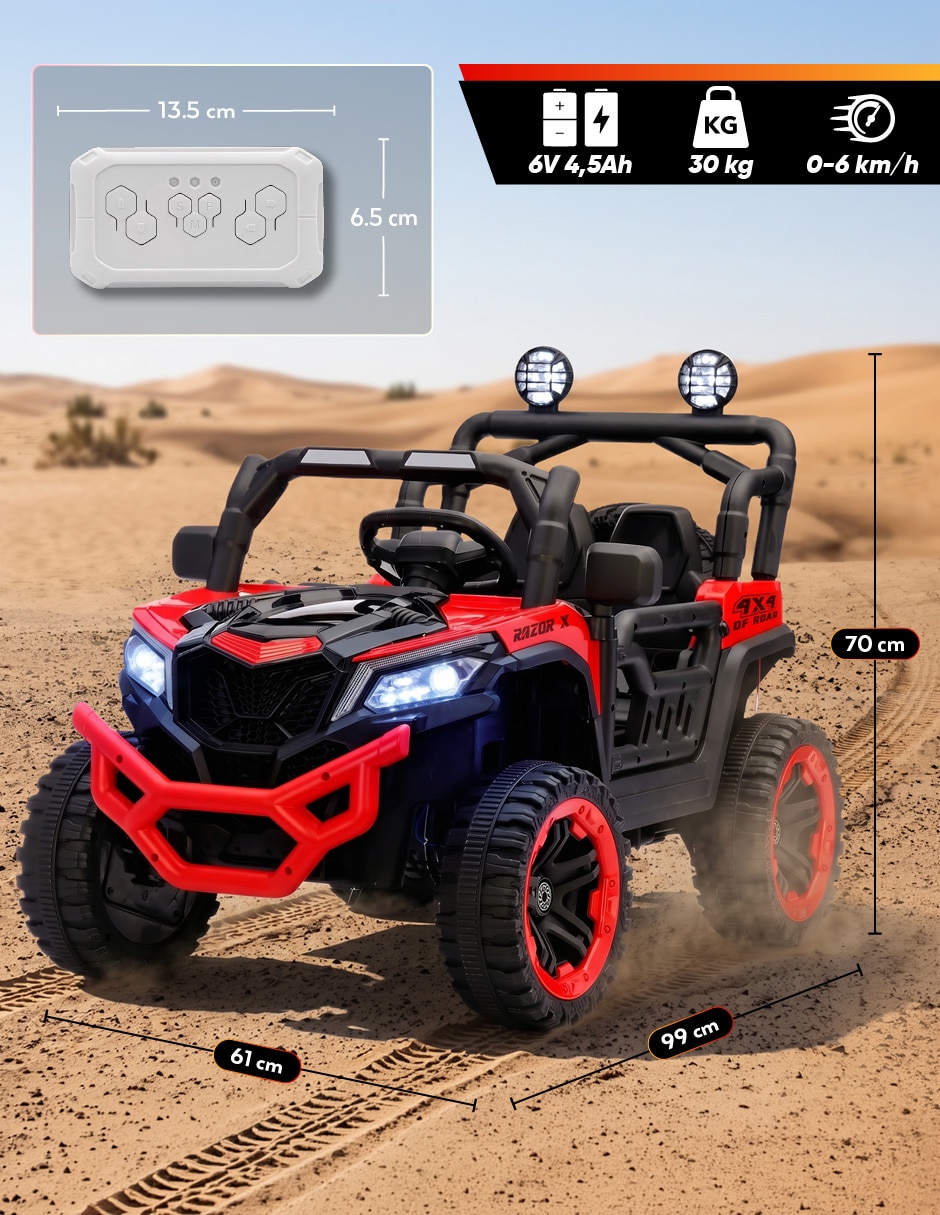 Automóvil montable montable con control remoto de recargable unisex 9