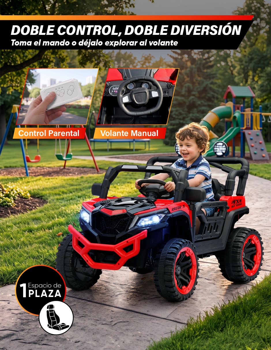 Automóvil montable montable con control remoto de recargable unisex