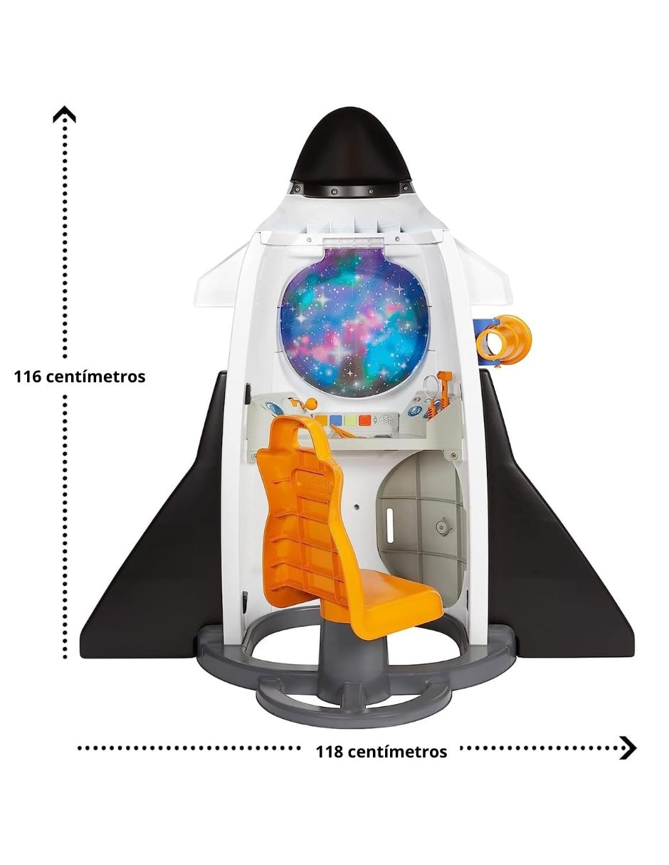 Cohete espacial adventure rocket little tikes juego de rol para niños