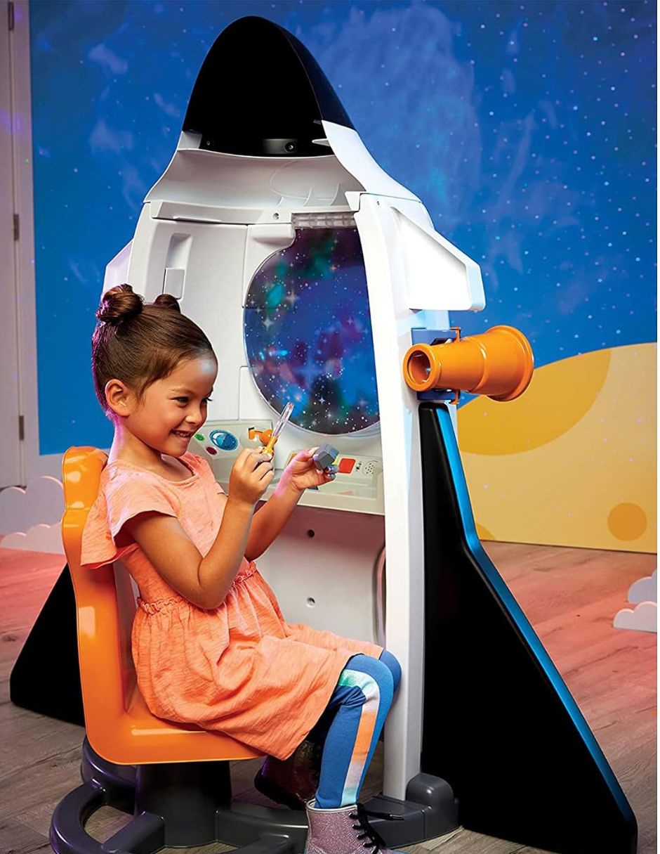 Cohete espacial adventure rocket little tikes juego de rol para niños
