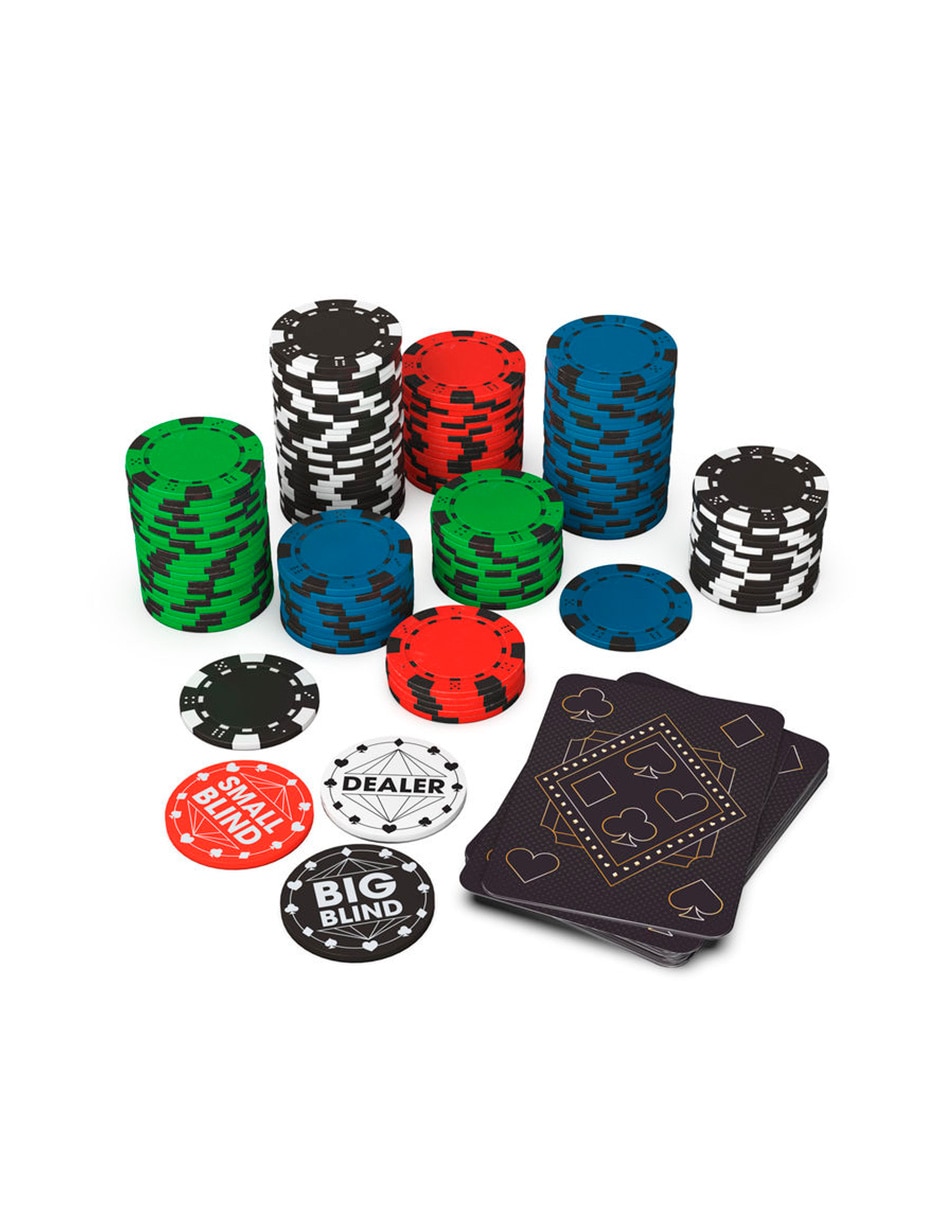 Juego mesa set póker all in one 3