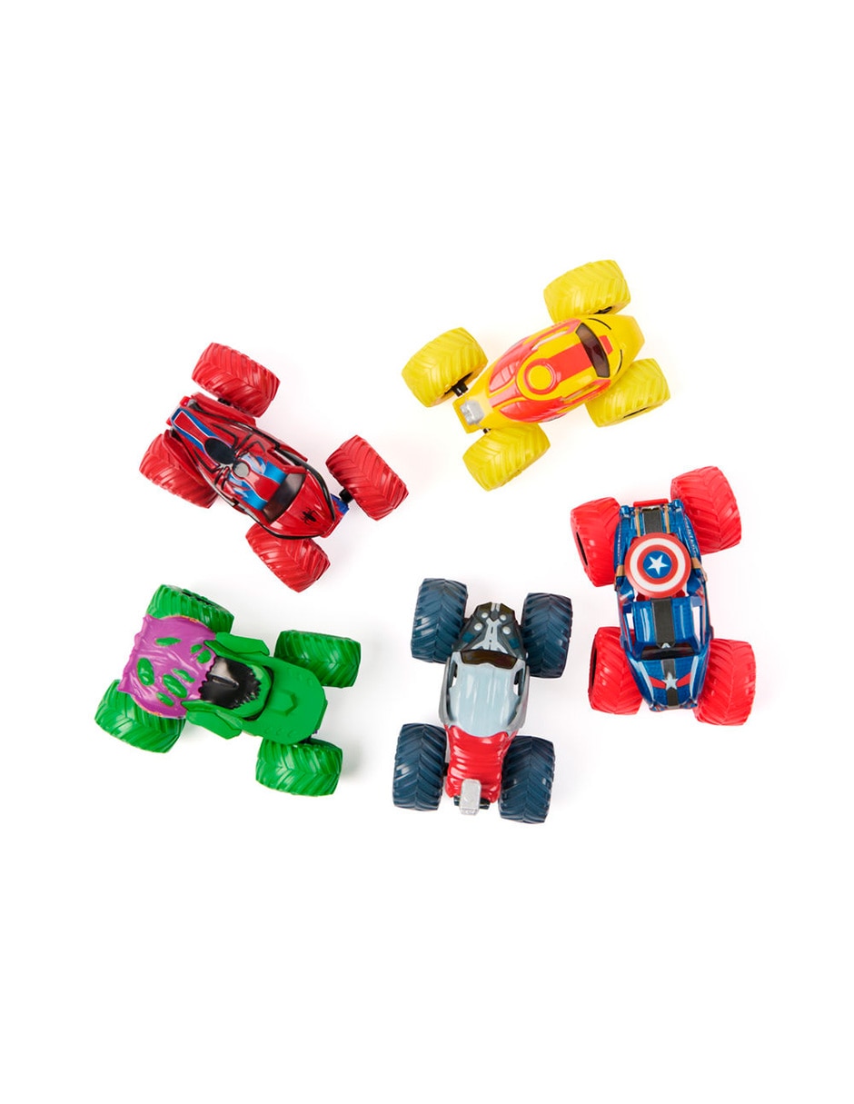 Vehículo monster truck marvel spiderman
