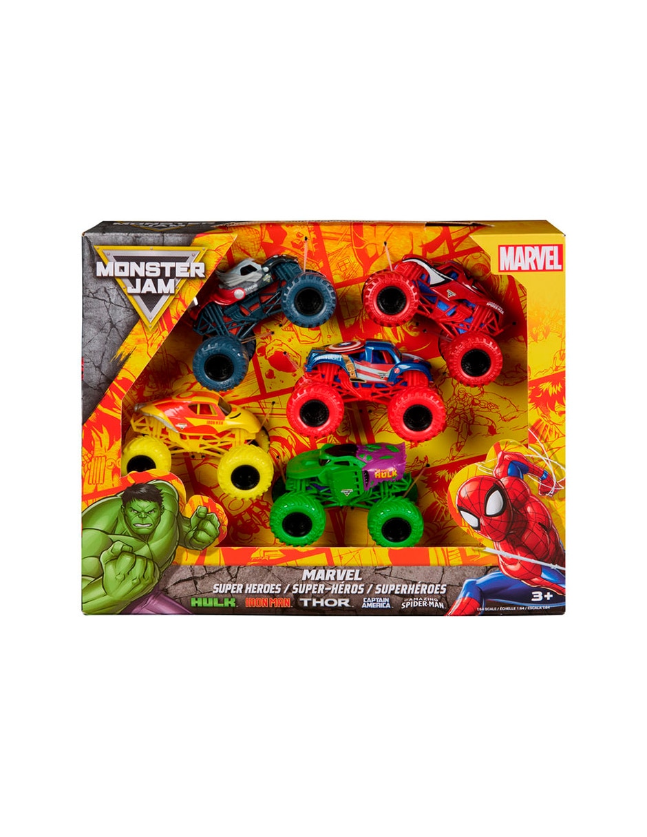 Vehículo monster truck marvel spiderman 2