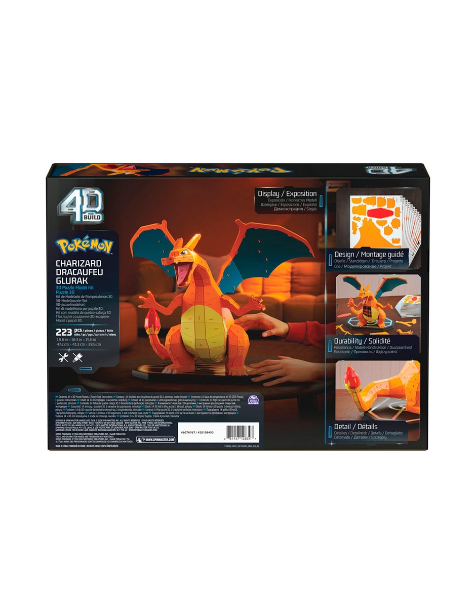 Rompecabezas 4d pokémon 4d charizard 230 piezas 4