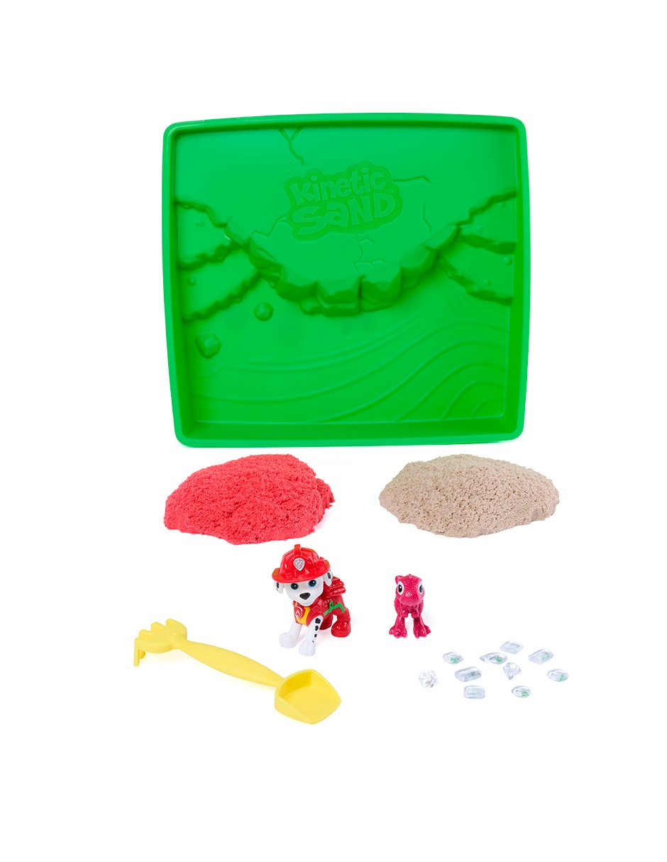 Kit de manualidades paw patrol caja de arena kinetic sand 2