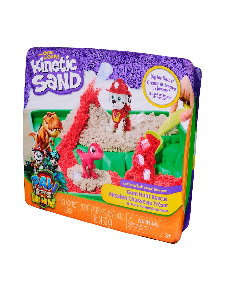 Kit de manualidades paw patrol caja de arena kinetic sand 3