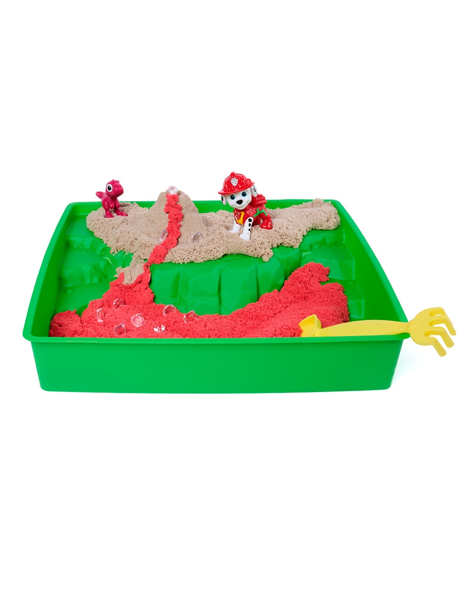 Kit de manualidades paw patrol caja de arena kinetic sand 4