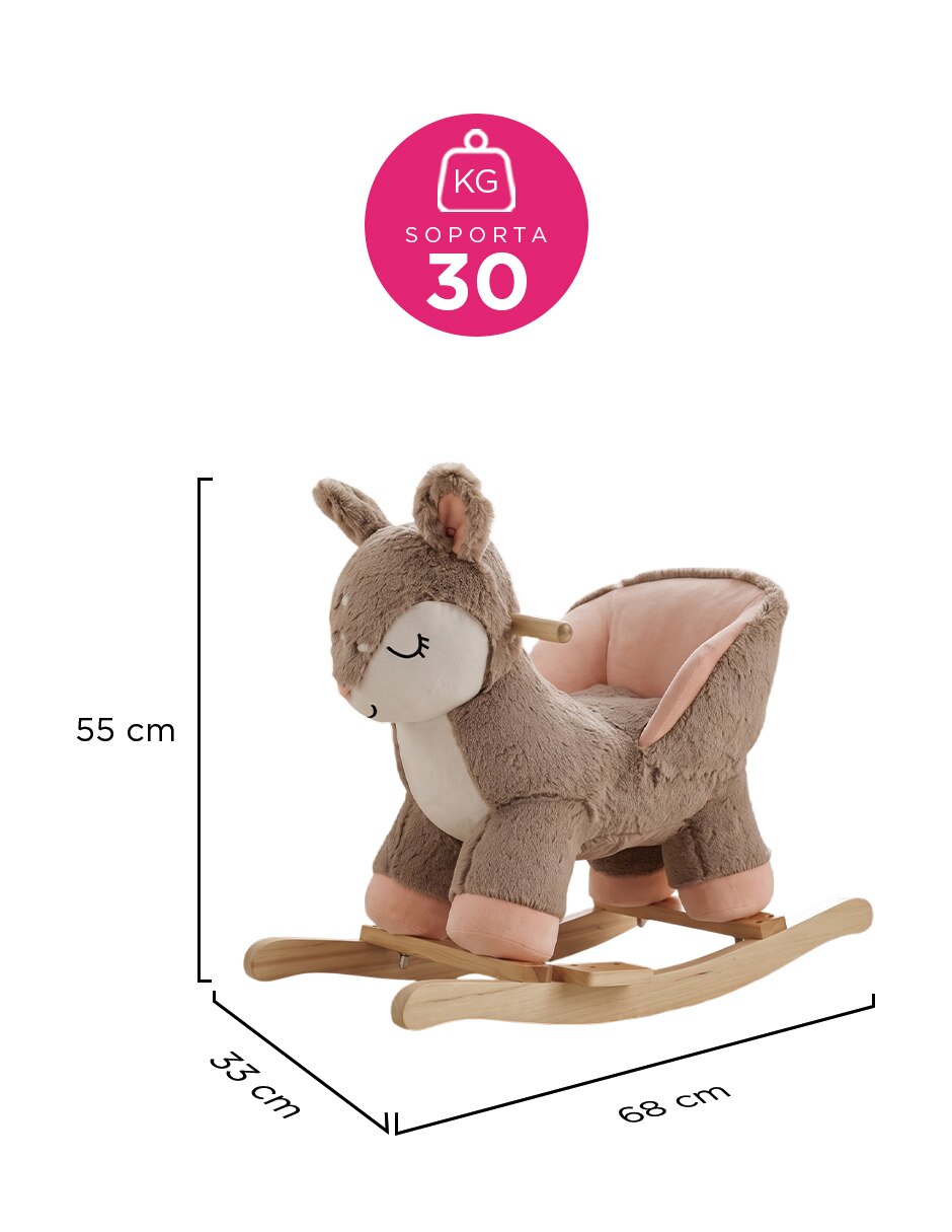 Balancín montable con control remoto CIERVO BALANCIN de Batería para Bebé / Infantil Unisex 8
