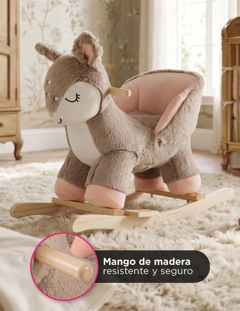Balancín montable con control remoto CIERVO BALANCIN de Batería para Bebé / Infantil Unisex 4