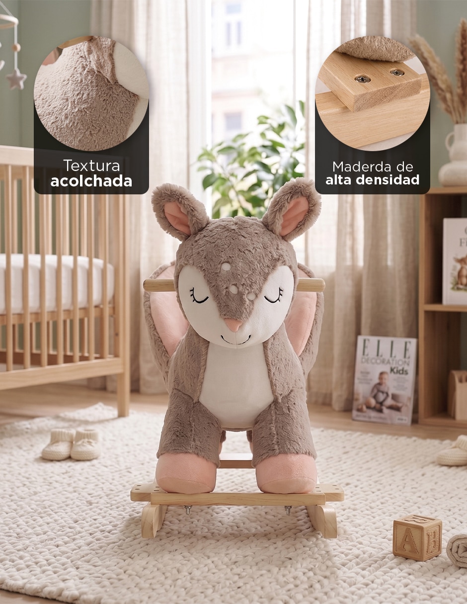 Balancín montable con control remoto CIERVO BALANCIN de Batería para Bebé / Infantil Unisex 6