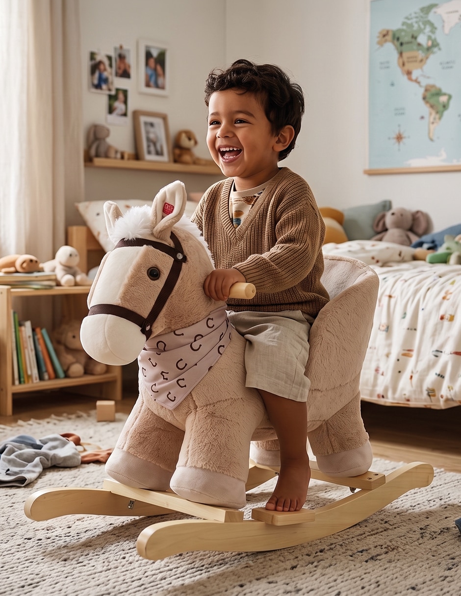 Balancín montable con control remoto CABALLO BALANCIN de Batería para Bebé / Infantil Unisex 7