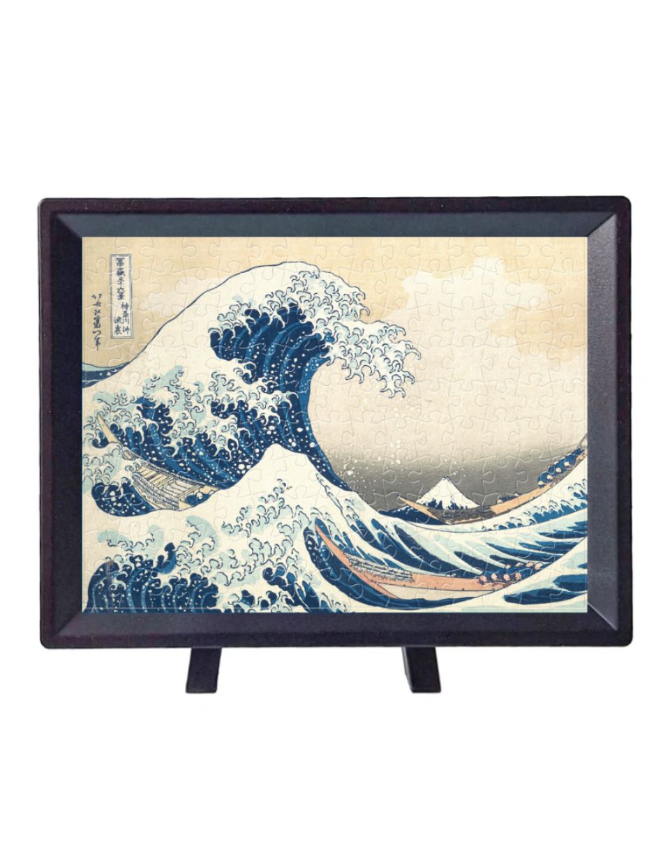 Rompecabezas Obras de arte La Gran Ola De Kanagawa Rompecabeza Miniatura Incluye Marco 150 piezas Rompecabezas Obras de arte La Gran Ola De Kanagawa Rompecabeza Miniatura Incluye Marco 150 piezas