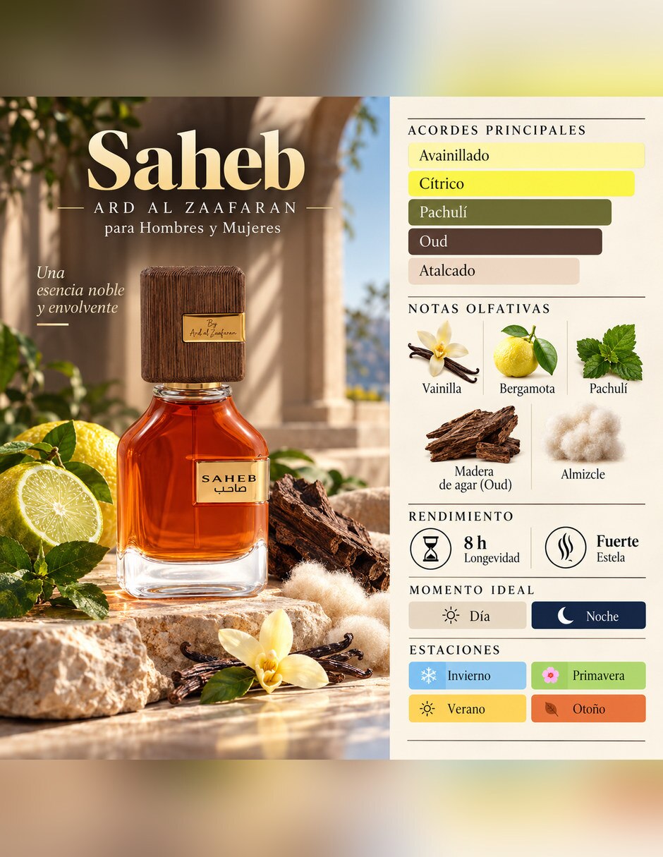 Eau de parfum Saheb para Unisex 4