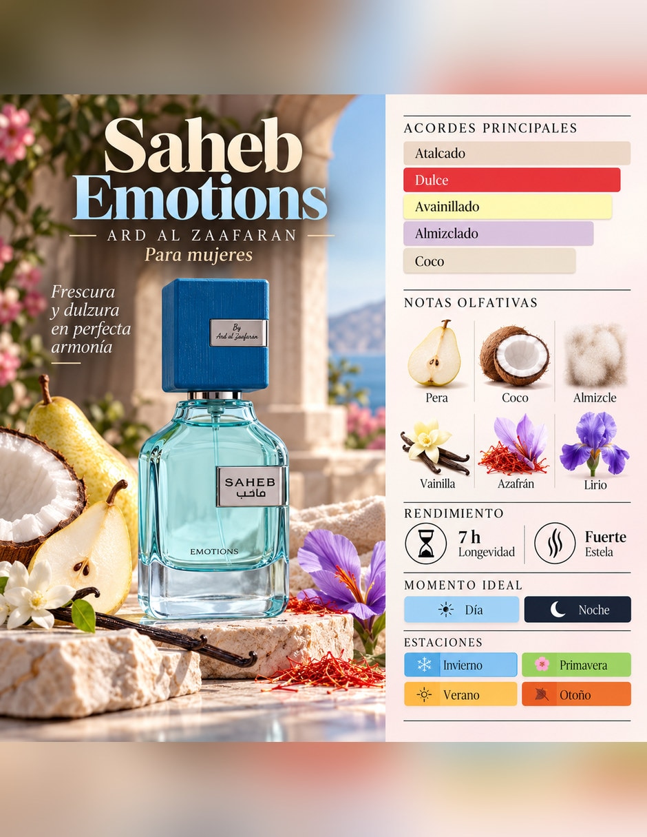 Eau de parfum Saheb Emotions para Unisex 2