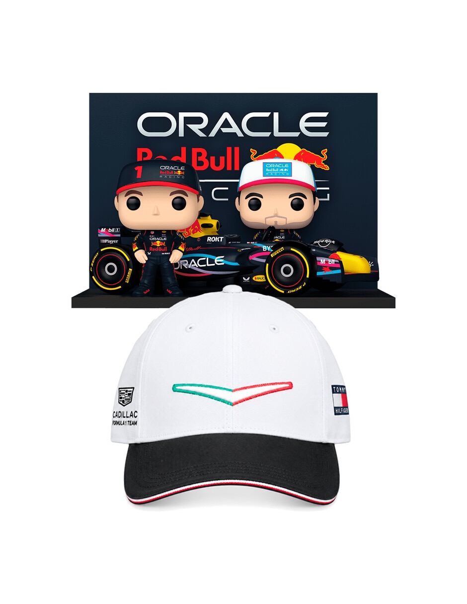 Set de figura de colección formula 1 sergio pérez collectors 2 en 1