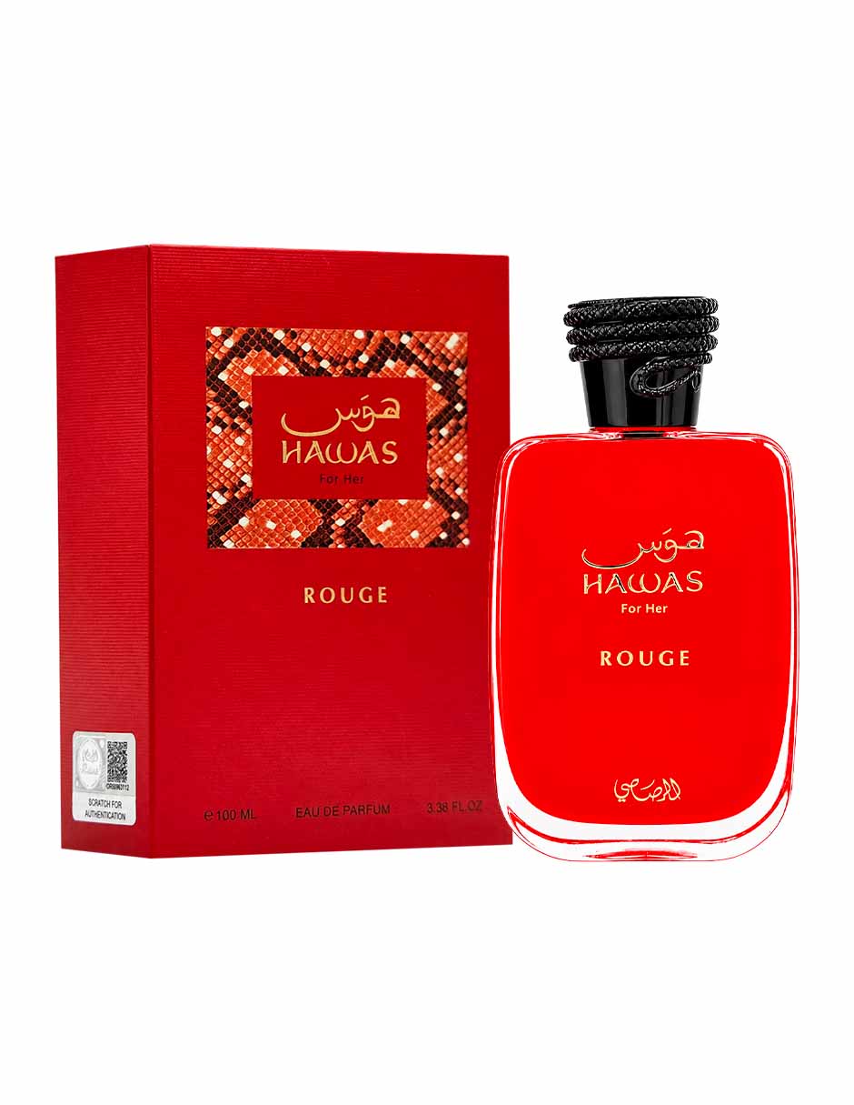 Eau de parfum línea hawas para mujer