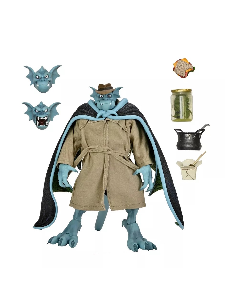 Figura de colección articulada gargoyles detective broadway silver falcon ultimate