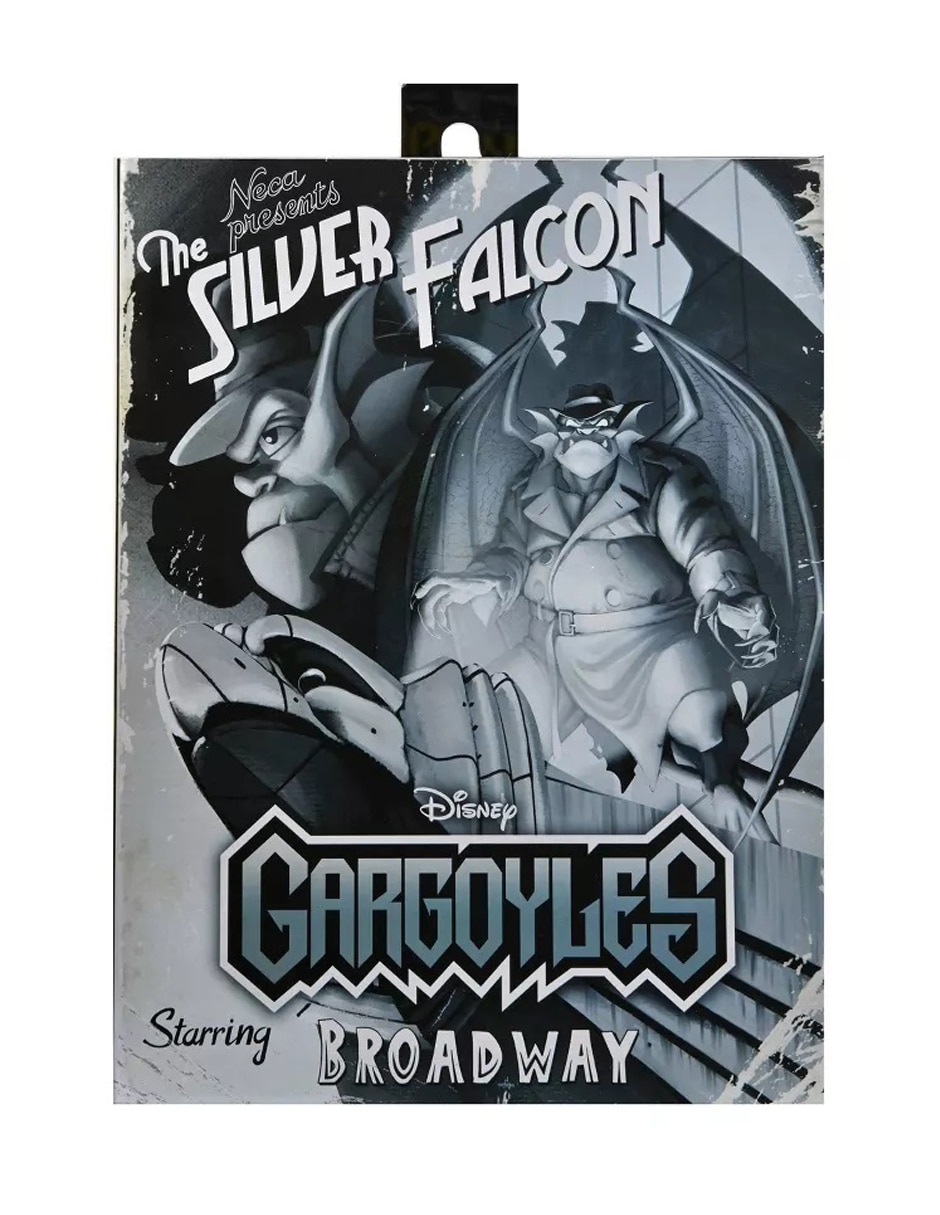 Figura de colección articulada gargoyles detective broadway silver falcon ultimate