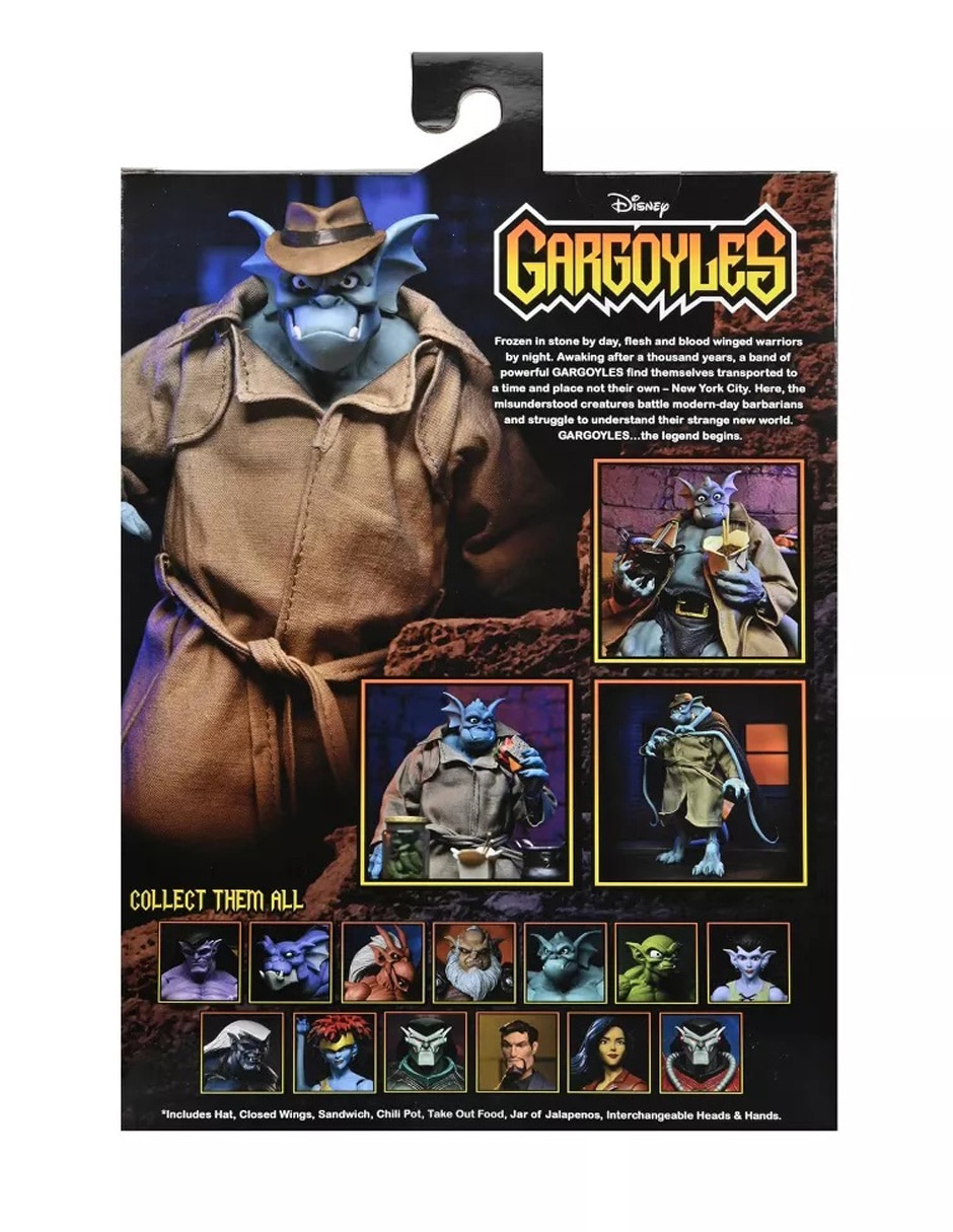 Figura de colección articulada gargoyles detective broadway silver falcon ultimate